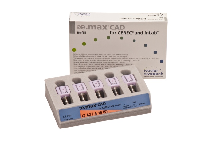 Блоки IPS e.max CAD for CEREC and inLab Abutment Solutions LT A16 (S), Ivoclar Vivadent