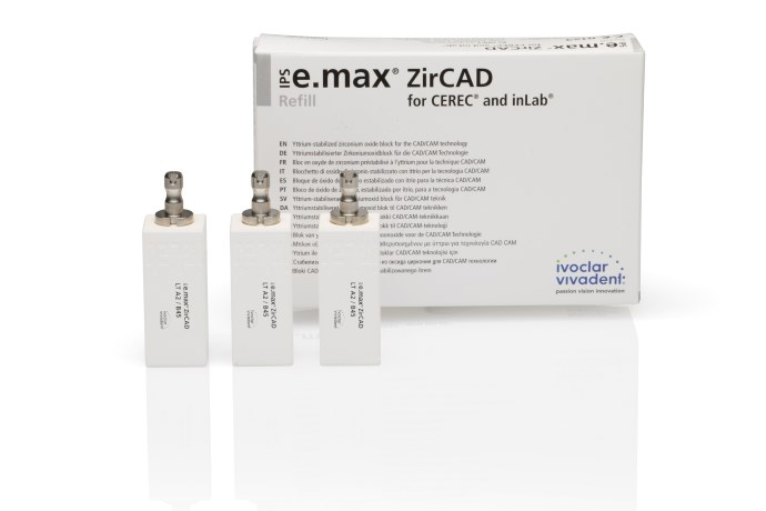 Блоки IPS e.max ZirCAD для inLab B45 LT, Ivoclar Vivadent