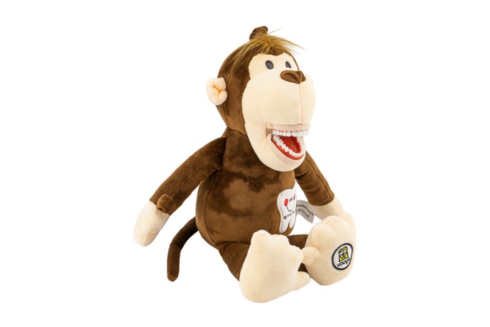 Игрушка мягкая с зубами Обезьянка, Revyline