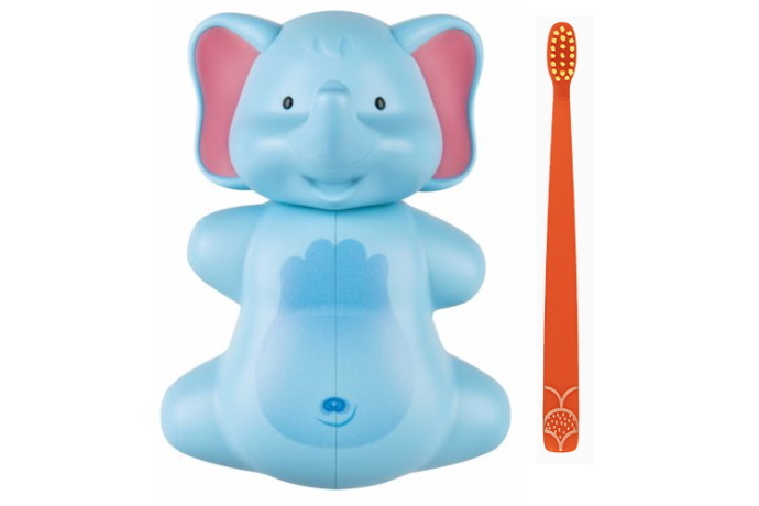 Гигиенический футляр-держатель c зубной щеткой FUN Animals, Miradent