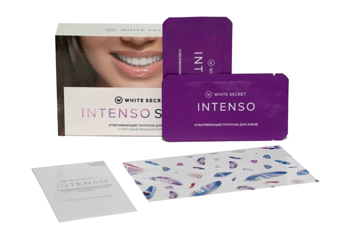 Отбеливающие полоски Intenso Start, White Secret