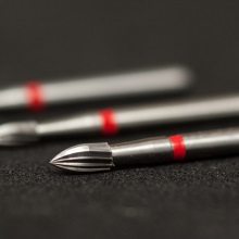 Инструмент твердосплавный, финир, пламевидный, 12 режущих граней, H46, Komet Dental