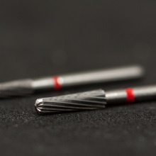 Инструмент твердосплавный, финир, конический покатый уступ, закругленная кромка, 12 режущих граней, H336, Komet Dental