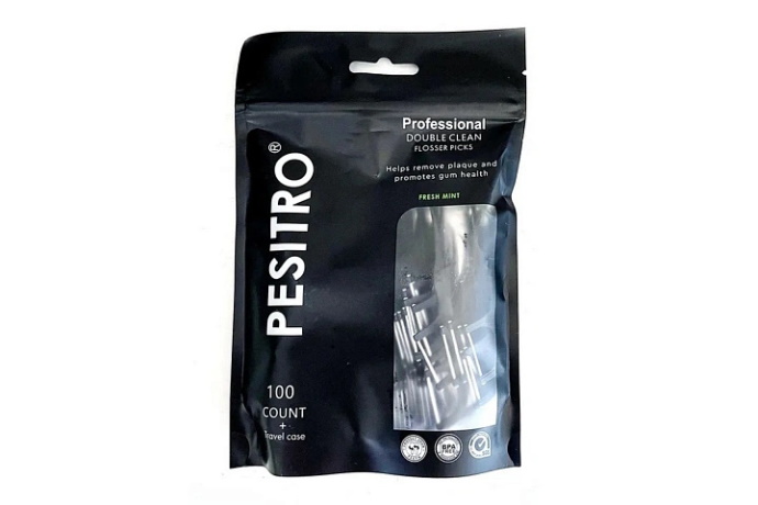Зубная нить на пластиковом держателе, флосстик, Pesitro