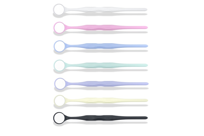 Родиевые зеркала с ручкой RELAX FS, Hahnenkratt