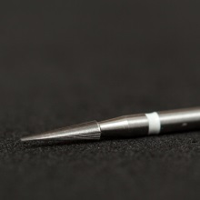 Инструмент твердосплавный, финир, сверхтонкий размер зерна, нережущее острие, 30 режущих граней, H134UF, Komet Dental