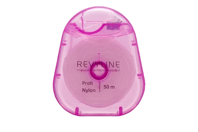 Зубная нить 1050D нейлон, широкая, невощёная, Revyline