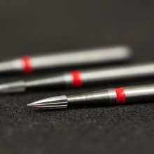 Инструмент твердосплавный, финир, игла, средняя зернистость, 12 режущих граней, H246, Komet Dental