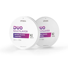 Диски DUO Multilayer из диоксида циркония, Upcera