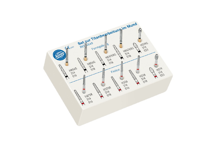 Набор для интраоральной обработки титана, 4548.314, Komet Dental