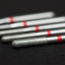 Инструмент алмазный для препарирования, параллельный покатый уступ, закругленный, 8881, Komet Dental