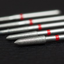 Инструмент алмазный для препарирования, модифицированный покатый уступ, торпеда, 8878K, Komet Dental