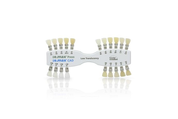 IPS e.max Press/IPS e.max CAD Shade Guides, расцветки, Ivoclar Vivadent