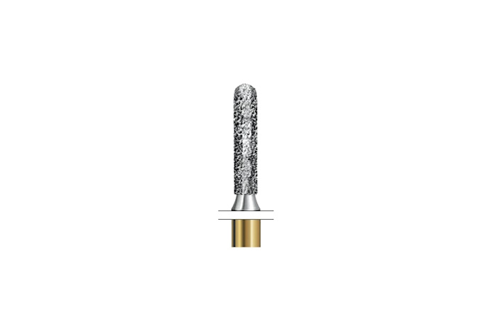 Инструмент алмазный для препарирования, короткий параллельный покатый уступ, закругленный, S6880, Komet Dental