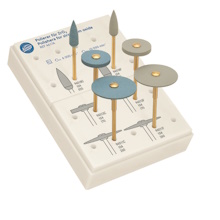 Набор полиров, с алмазным зерном для оксида циркония, 4617A, Komet Dental
